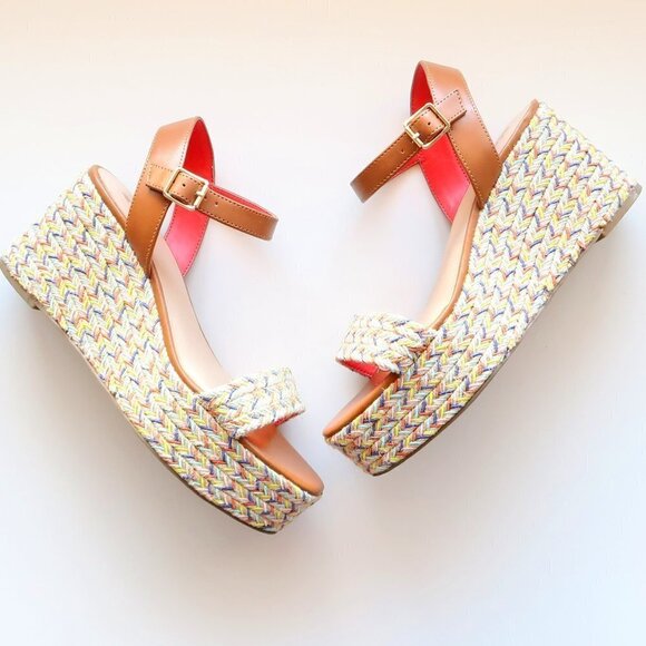 Mix No. 6 Cammie Multicolor Platform Wedge Heel Espadrille Sandals Summer Shoes - Picture 15 of 16